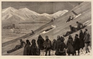 Afghánistán, sáňkování v Kábulu
